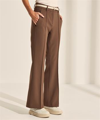 Cambio flared pantalon pintucks Fawn