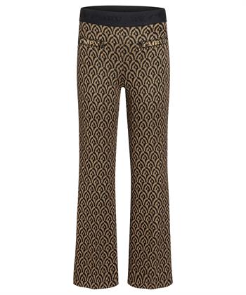 Cambio kick flare broek jacquard lurex Faith