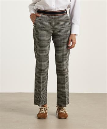 Cambio kick flare broek ruit Francoise
