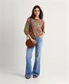 Cambio wide leg jeans paisleyprint Fabienne