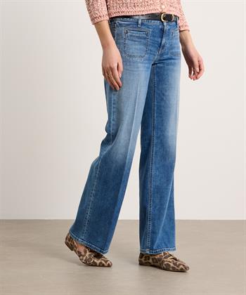 Cambio wide leg jeans zakjes Tess