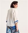 Caroline Biss blouse geborduurd blad