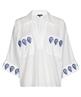 Caroline Biss blouse geborduurd blad