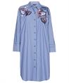 Caroline Biss blouse jurk strepen blad