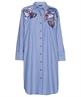 Caroline Biss blouse jurk strepen blad