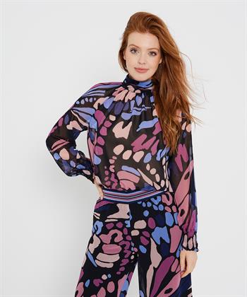 Caroline Biss blouse multicolour crêpe