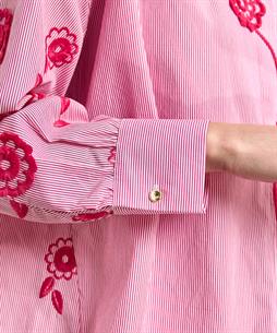 Caroline Biss blouse strepen borduursel