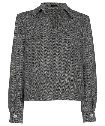Caroline Biss blouse visgraat geweven
