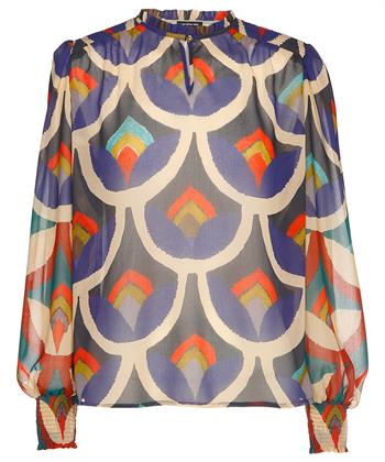Caroline Biss blouse voile multicolor