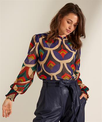 Caroline Biss blouse voile multicolor
