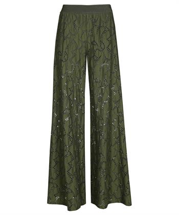 Caroline Biss broderie wide leg broek