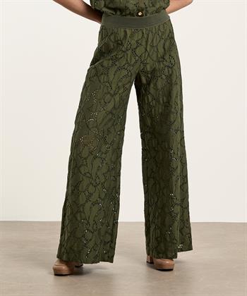 Caroline Biss broderie wide leg broek