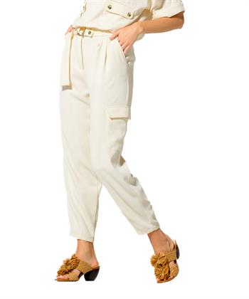 Caroline Biss crepe cargo broek