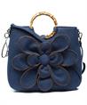 Caroline Biss denim tas bloem