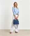 Caroline Biss denim tas bloem