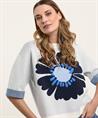 Caroline Biss jacquard trui bloem