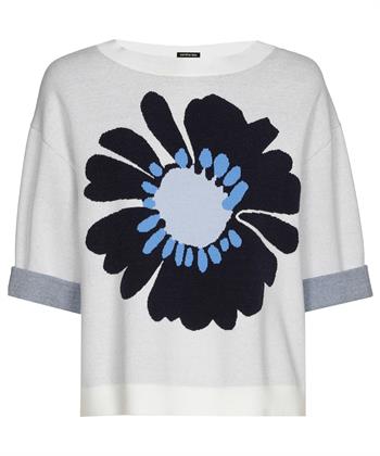 Caroline Biss jacquard trui bloem