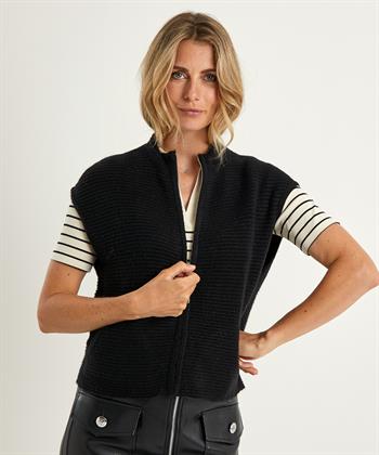 Caroline Biss mouwloos rits vest