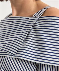 Caroline Biss off-shoulder blouse strepen
