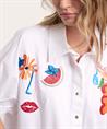 Caroline Biss oversized blouse tropisch borduursel