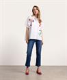Caroline Biss oversized blouse tropisch borduursel