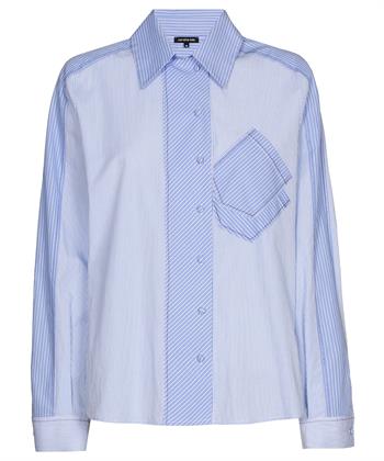 Caroline Biss poplin blouse fancy streep
