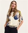 Caroline Biss silky blouse big flower