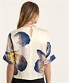 Caroline Biss silky blouse big flower