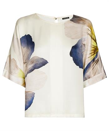 Caroline Biss silky blouse big flower