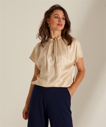 Caroline Biss silky blouse pleated