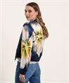 Caroline Biss silky blouson big flower