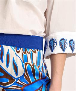 Caroline Biss silky palazzo broek blad