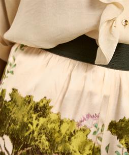 Caroline Biss silky palazzo broek bloemenprint