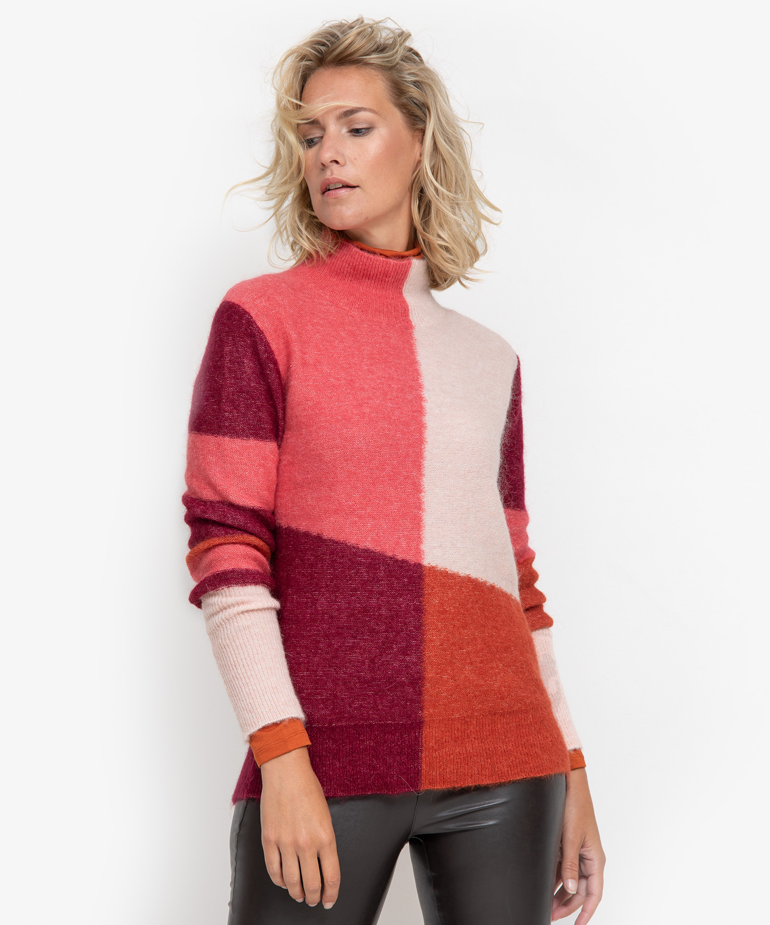 Caroline Biss trui colorblock Caroline Biss trui colorblock