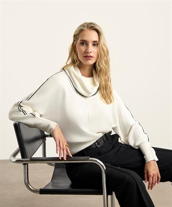 Caroline Biss trui hangcol stiksels