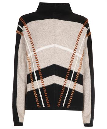 Caroline Biss two-tone trui