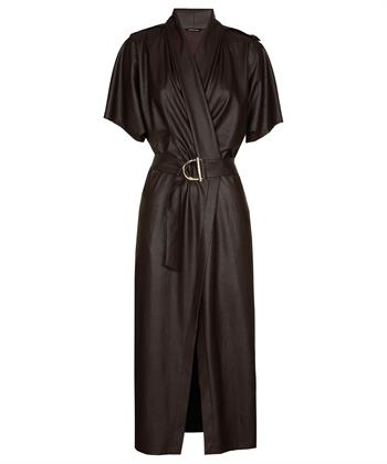 Caroline Biss vegan leather jurk