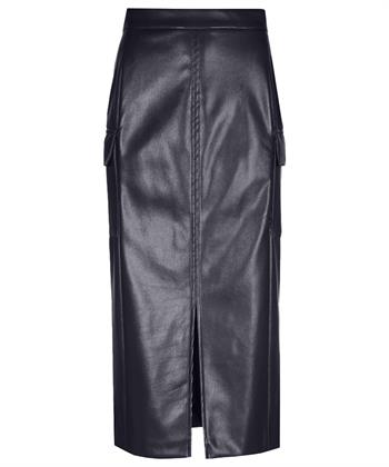 Caroline Biss vegan leer cargo rok