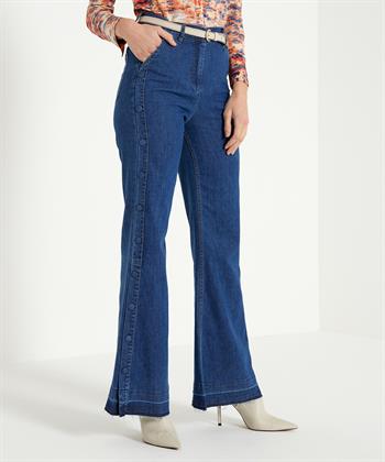 Caroline Biss wide leg jeans knoopjes bies