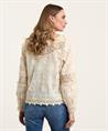 Caroline Biss wijde hals blouse kant