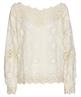 Caroline Biss wijde hals blouse kant