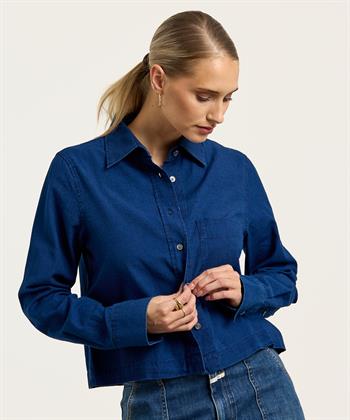 CLOSED korte spijkerblouse