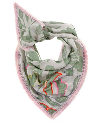 Codello jacquard sjaal kraaltjes