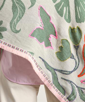 Codello jacquard sjaal kraaltjes