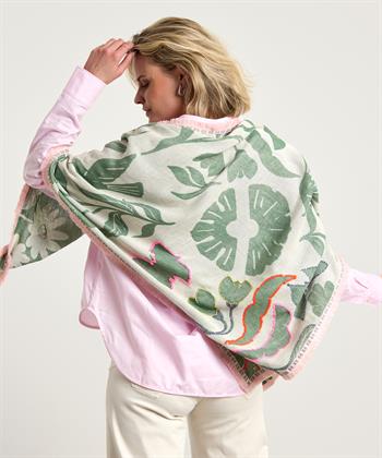 Codello jacquard sjaal kraaltjes