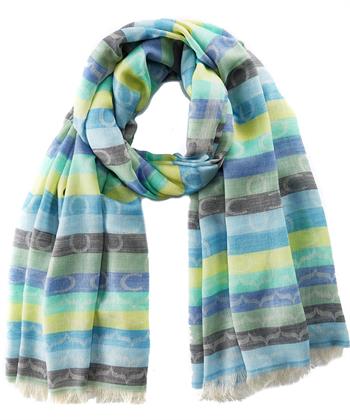 Codello jacquard sjaal pastel streep