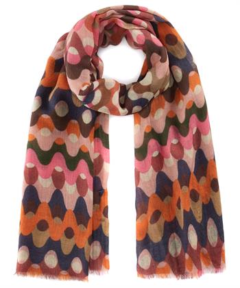 Codello wolmix sjaal retroprint