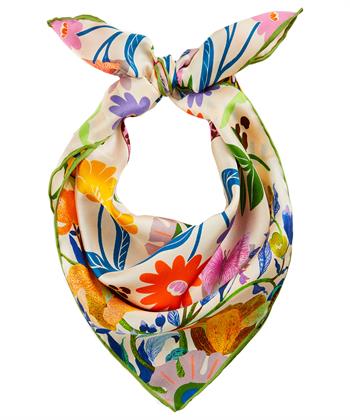 Codello zijde sjaaltje bloemen