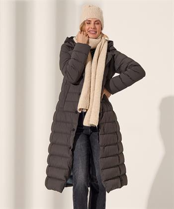 Creenstone donsjas lang puffer met inzet capuchon