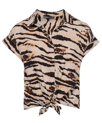 Emotions blouse knoop animalprint